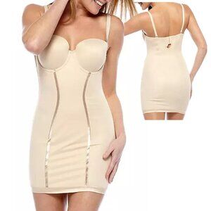 MAIDENFORM Easy Up Convertible Shaper Slip Nude‎ 34B NWT